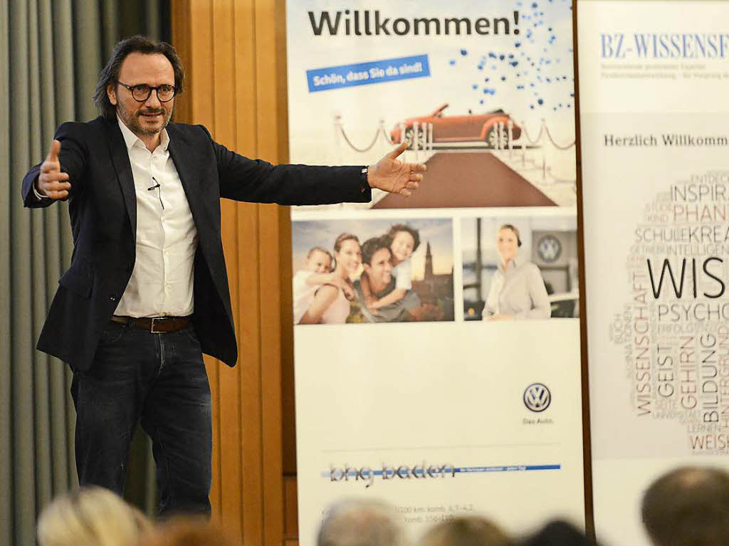 Peter Brandl, der Berufspilot, Unternehmer und Autor beim BZ-Wissensforum.