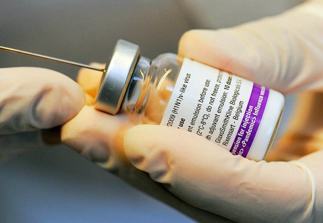 Eine Impfdosis Pandemrix gegen die sogenannte Schweinegrippe.  | Foto: dpa
