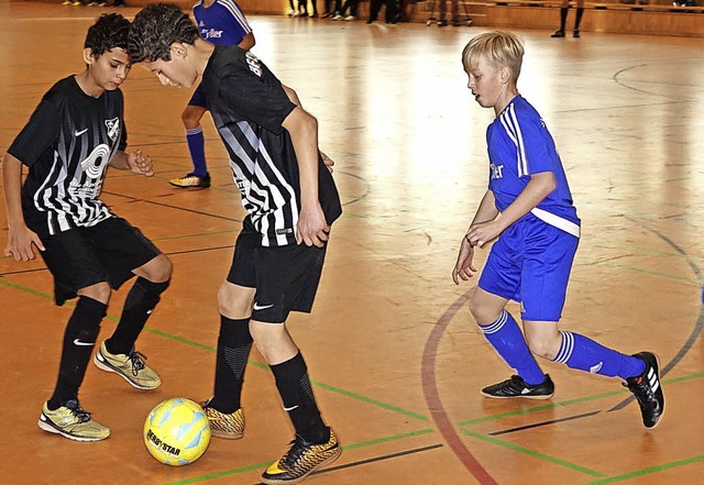 Beim Futsal geht es etwas weniger krp...chste Runde der Bezirksmeisterschaft.  | Foto: Hans-Jrgen Hege