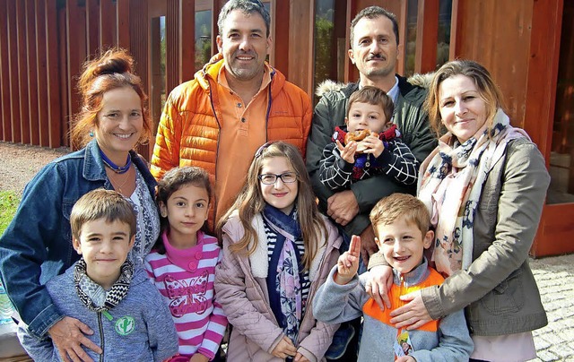 Am 7. Oktober nahm die Familie Kurdist... Patinnen und Paten eingeladen hatte.   | Foto: Privat