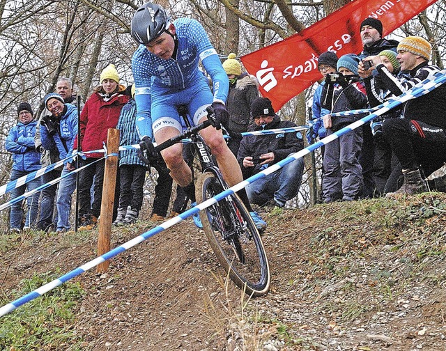 Sieger des Eliterennens wurde Manuel M...#8222;Heimspiel&#8220; gerecht wurde.   | Foto: Jrgen Schweizer