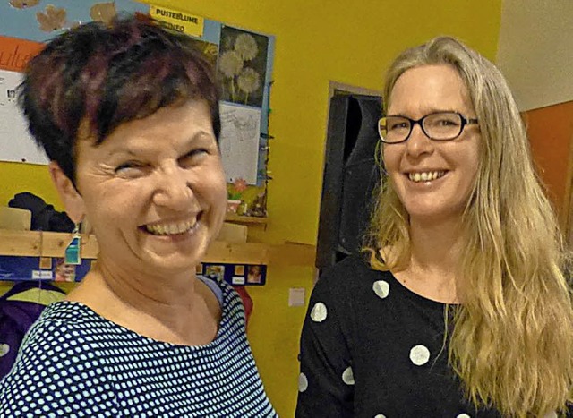 Karin Schuster (links) mit Julie Hamann   | Foto: Bachmann-Goronzy