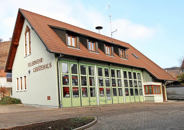 Auch das Feuerwehrgertehaus in Oberro...  zu klein fr  alle Abteilungswehren.  | Foto: Herbert Trogus