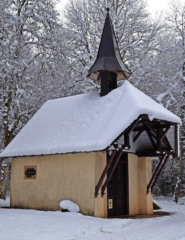 Die Schillingskapelle zwischen  Friede...ch nicht im Besitz der Gemeinde haben.  | Foto: Liane Schilling