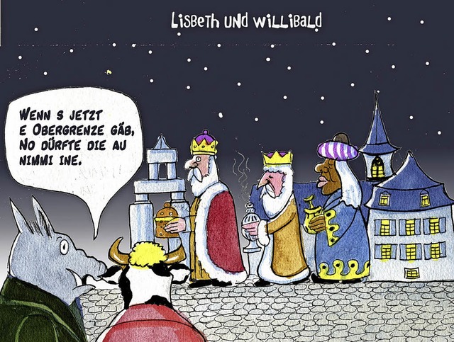 Passend zur Weihnachtszeit: eine Karikatur von Bert Kohl  | Foto: Privat