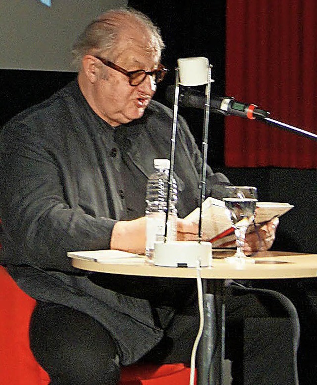 Barocke Erscheinung: Vincent Klink im Forum-Kino  | Foto: Carola Bruhier