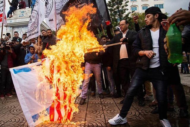 Proteste nach Trumps Anerkennung von Jerusalem als Israels Hauptstadt