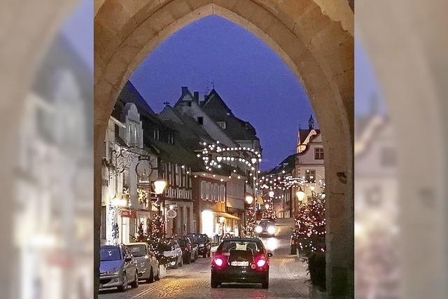 Weihnachtsdorf in der Innenstadt