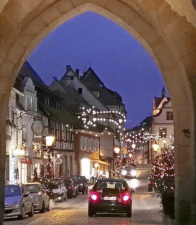 Adventlicher Glanz in der Endinger Innenstadt.   | Foto: Archivfoto: BZ