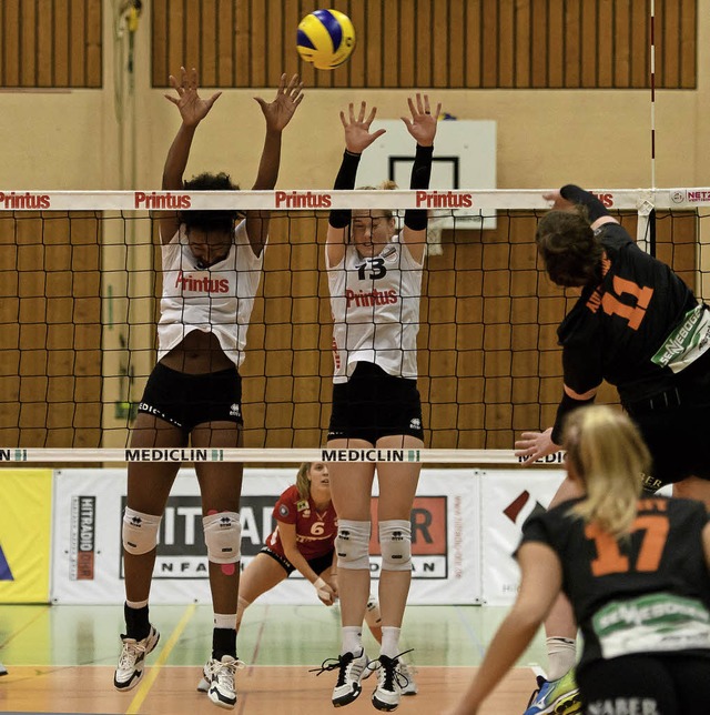 Das Zusammenspiel zwischen Block und A...stand der vergangenen Trainingswoche.   | Foto: Sebastian Khli