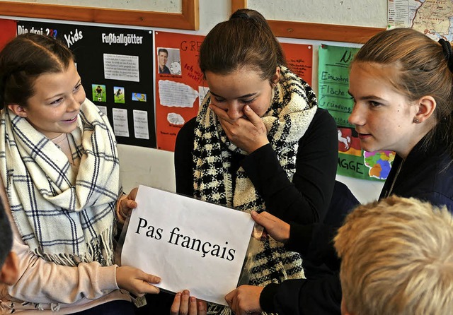 Franzsisch oder nicht: Diese Frage st... manchmal vor eine schwierige Aufgabe.  | Foto: Martin Wunderle