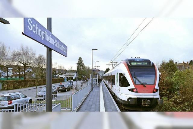 S-Bahn-Halt Schlattholz ist am Ziel