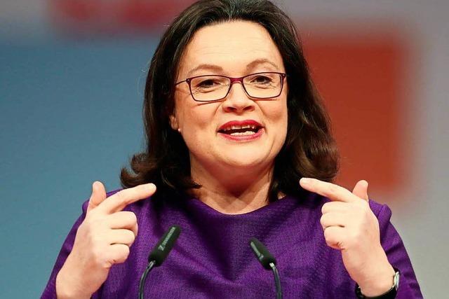 Vor Gesprch mit CDU: Nahles rstet bei roten Linien ab