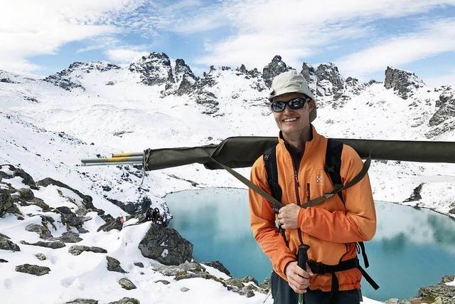 Matthias Huss untersucht schmelzende Alpengletscher