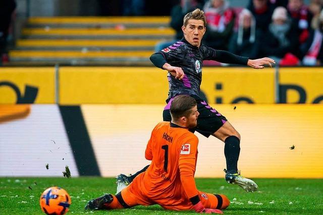 Petersen schießt SC Freiburg in Köln zum 4:3-Auswärtssieg