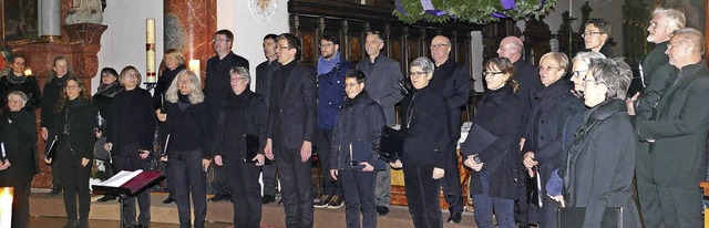 Das Vocalconsort Bad Sckingen gab am ...n Adventskonzert im Fridolinsmnster.   | Foto: Michael Gottstein