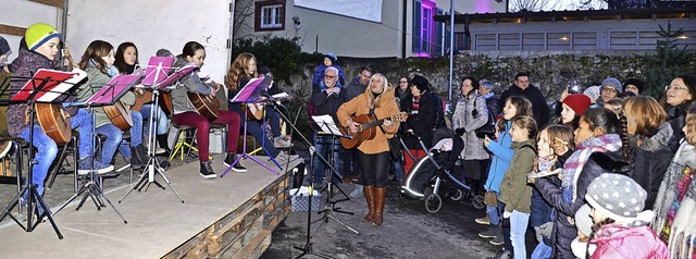 Mit 15 Schlern erffnete Agnis Musiks...bach mit  Jechtingen und Leiselheim.    | Foto: Roland Vitt