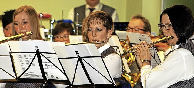 Ein grandioses Konzert boten die Sallnecker Musiker ihrem Publikum.  | Foto: Heiner Fabry