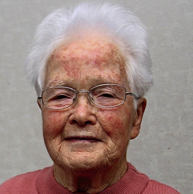Maria Johner feierte ihren 90. Geburtstag.   | Foto: Herbert Trogus