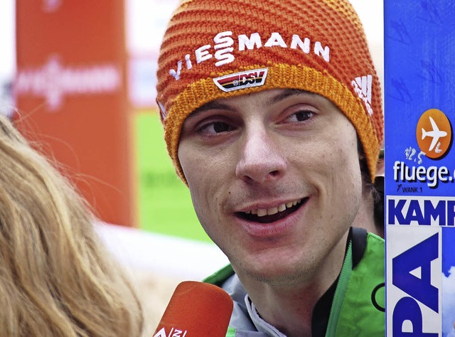 Das Lcheln des Siegers: Andreas Wank ...ie Rckkehr in den Weltcup empfohlen.   | Foto: bachmann