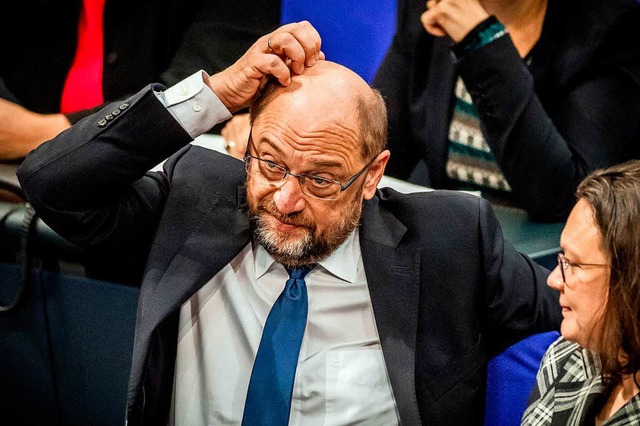 Martin Schulz und Andrea Nahles  | Foto: dpa