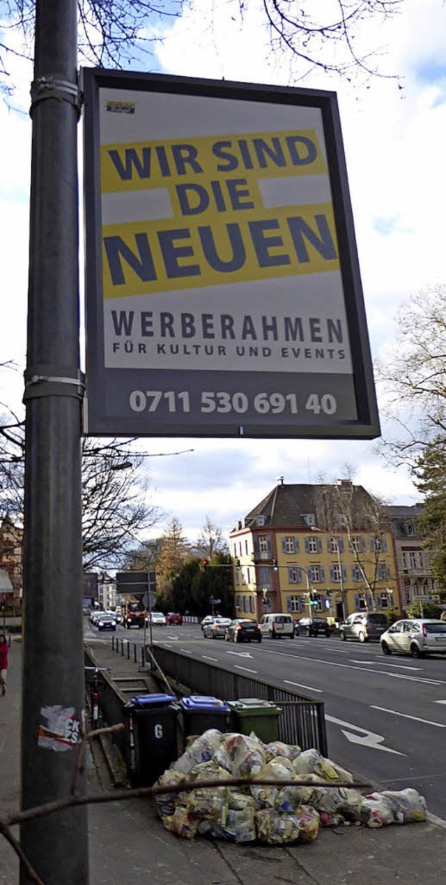 Darf in Offenburg knftig nicht mehr aus dem Rahmen fallen:  Plakatwerbung   | Foto: Seller