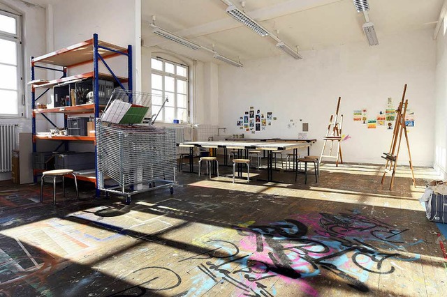 Die Jugendkunstschule &#8222;Klecksel&...rf bergangsweise die Ateliers nutzen.  | Foto: Thomas Kunz
