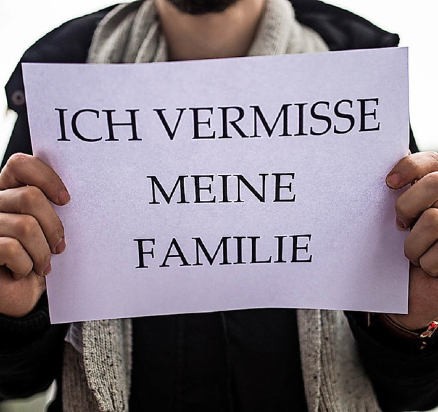 Auch Geflchtete, die im Hochschwarzwa...warten auf den Nachzug ihrer Familien.  | Foto: dpa