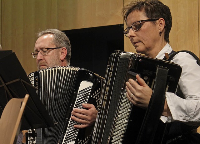 Die drei Orchester des Handharmonikave...m Bild Musiker des Ersten  Orchesters.  | Foto: Erik Stahlhacke