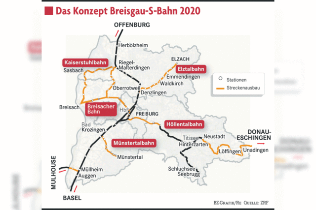 So soll die Breisgau-S-Bahn bis 2020 verbessert werden