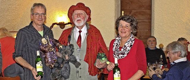 Geschichten,  Wein und gute Unterhaltu...s Worm und seiner Frau Claudia Straub.  | Foto: Rolf Rhein