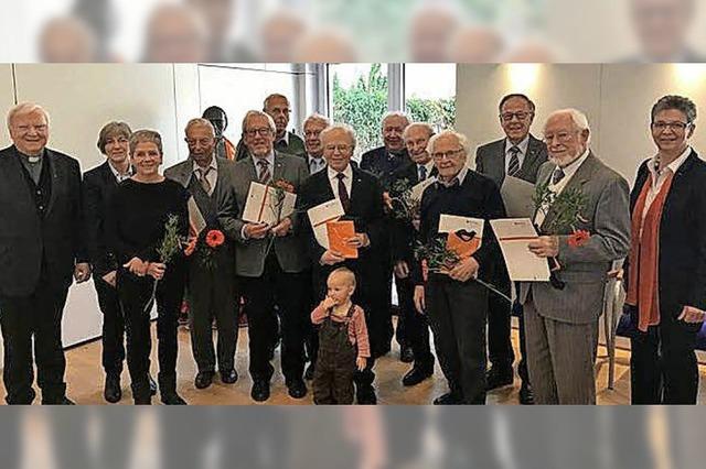 Kolpingfamilie ehrt Mitglieder fr zusammen 990 Jahre Mitgliedschaft