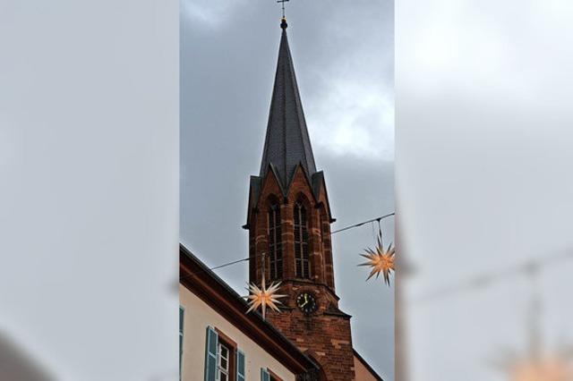 Ein Korsett fr den Turm der Stadtkirche