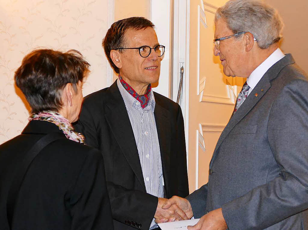 Feierstunde zur Verabschiedung von Jrgen Glocker im Schloss Bonndorf.