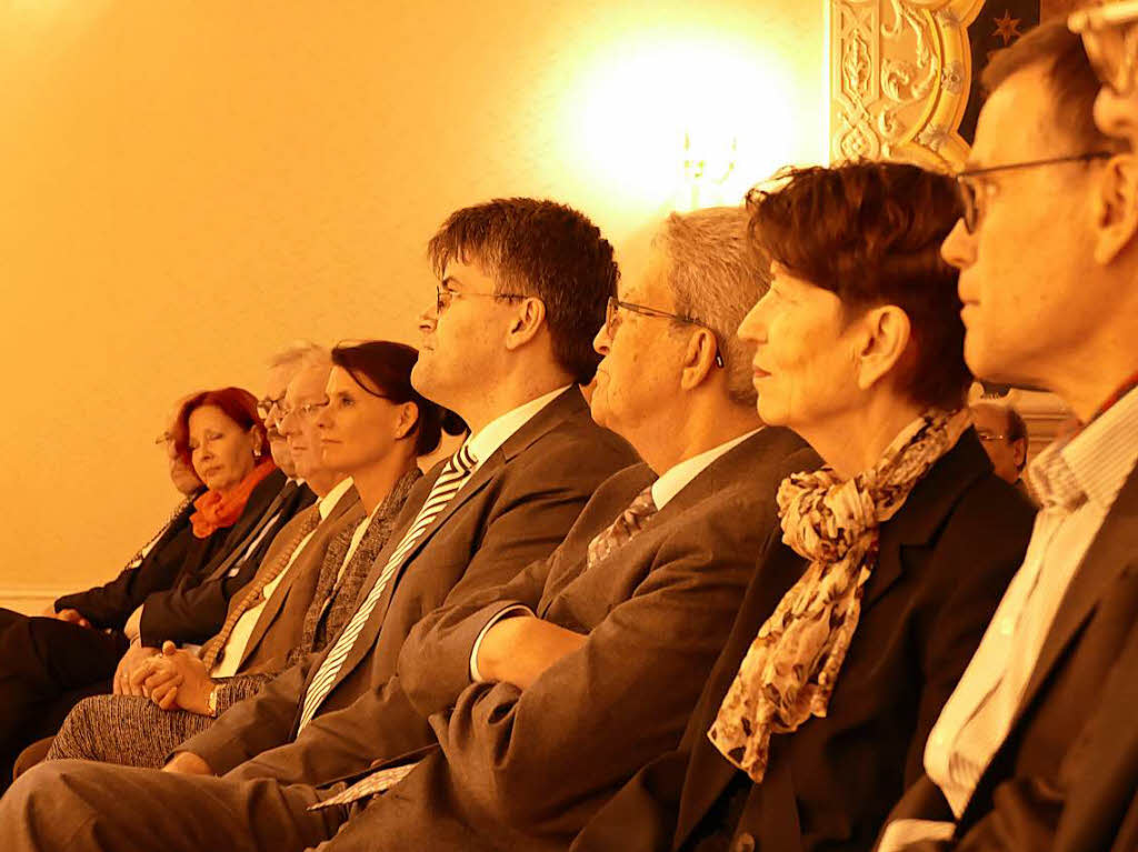 Feierstunde zur Verabschiedung von Jrgen Glocker im Schloss Bonndorf.