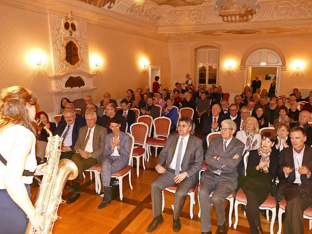 Feierstunde zur Verabschiedung von Jrgen Glocker im Schloss Bonndorf.