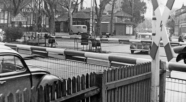 Legendr und bei Autofahrern gefrchtet: Die &#8222;Europa&#8220;-Schranke.   | Foto: Armin E. Mller