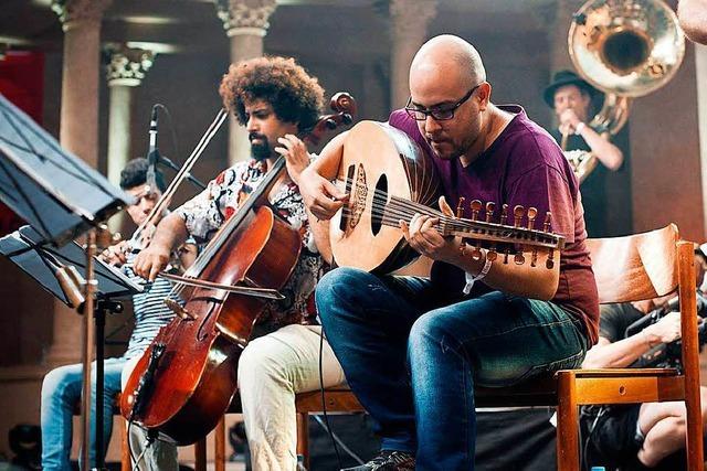 Musikgruppe aus Flchtlingen und Deutschen ist Dresdens Muntermacher
