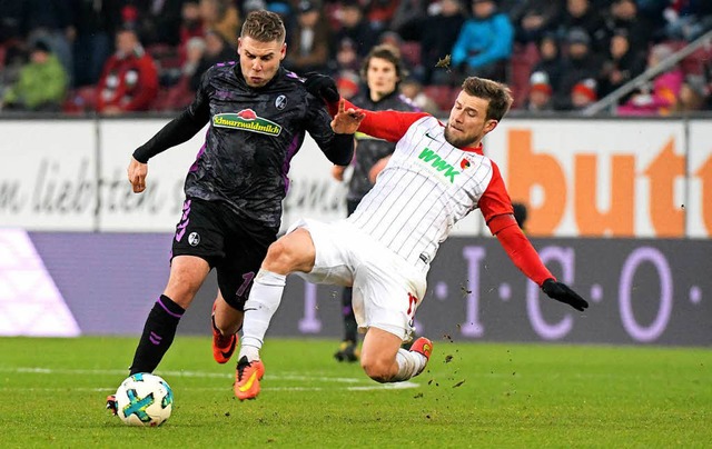 Yoric Ravet zeigte eine gute Leistung gegen Augsburg.  | Foto: dpa