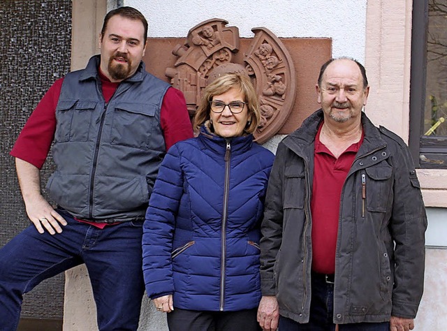 Nico (von links), Rita und Martin Bosc...&#8220;s`Bahnhfle&#8221; in Ringsheim  | Foto: Adelbert Mutz