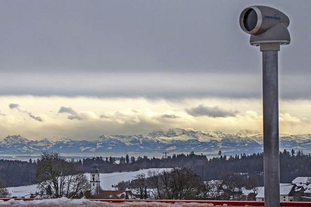 Grandiose Aussicht bis in die Schweiz