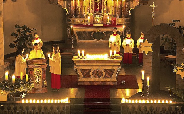 Rorategottesdienst in der Kirche St. Stephan Oberwinden   | Foto: D. Fleig