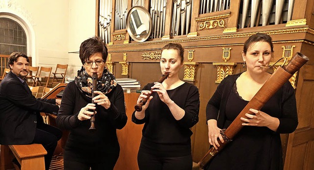Festliche und besinnliche Barockmusik ...sa Ortnerc in der Kirche St. Fridolin.  | Foto: Roswitha Frey