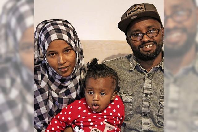 Die Flüchtlinge Zarah und Hamze S. aus Somalia hoffen auf den Nachzug ihrer fünf Kinder nach Buchenbach