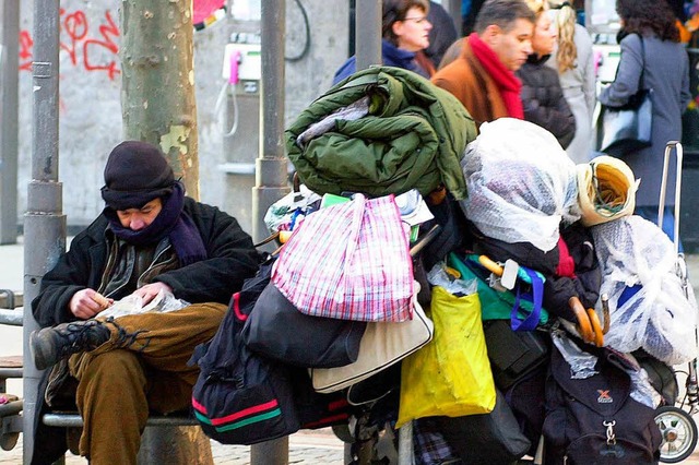 Richard Brox ist Obdachloser und setzt...tivist auch fr andere Obdachlose ein.  | Foto:  DPA Deutsche Presse-Agentur GmbH