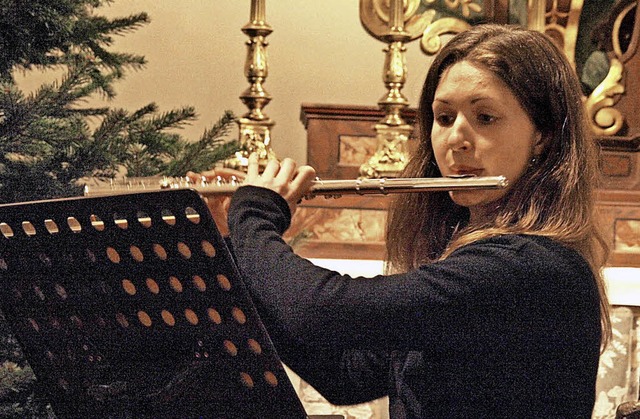Beim diesjhrigen Weihnachtskonzert de...mit einer Kirnberger-Sonate brillierte  | Foto: Karin Stckl-Steinebrunner