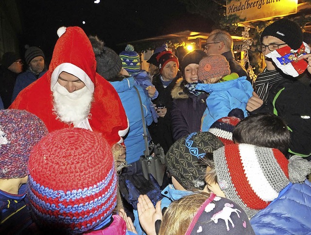 Eine wunderbare Atmosphre war am erst... dem Hallenbad organisiert worden war.  | Foto: Rittner