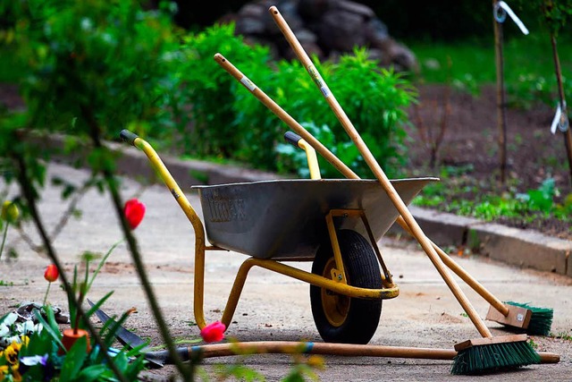 Die Arbeit ruht: March bewirbt sich nu... als Austragungsort einer Gartenschau.  | Foto: Jens Bttner/dpa