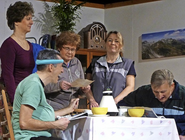 &#8222;Klassentreffen&#8220; auf der Theaterbhne im Gallushaus in Wittnau  | Foto: Anne Freyer