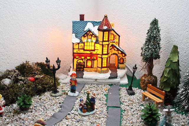Impressionen aus dem kleinen Fahrnauer Weihnachtsdorf  | Foto: Anja Bertsch